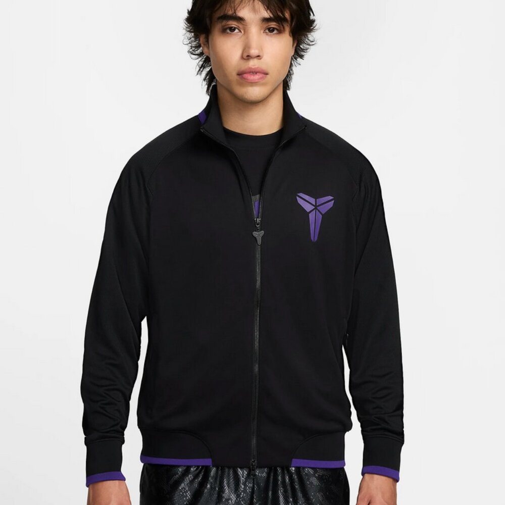 Nike Men's Kobe Dri-FIT Basketball Jacket FZ0936-010 Black/Field Purple Size L
